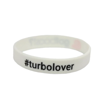 Opaska silikonowa z nadrukiem na rękę Got Boost Turbolover Biała