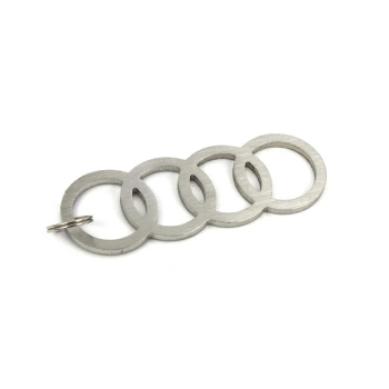Brelok logo Audi stal nierdzewna