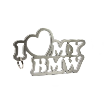 Brelok I Love My BMW stal nierdzewna