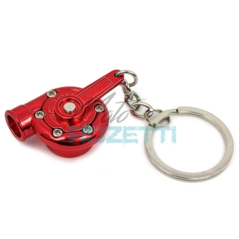 Brelok turbina Czerwony Chrom