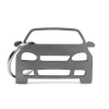 Brelok VW Volkswagen Golf MK5 front stal nierdzewna