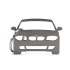 Brelok BMW seria 1 E87 front stal nierdzewna