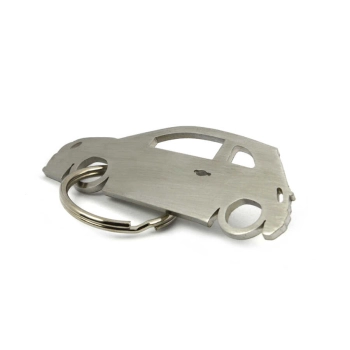 Brelok Fiat 500 3d stal nierdzewna