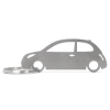 Brelok Nissan Micra K12 3d stal nierdzewna