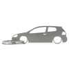 Brelok VW Volkswagen Golf MK5 3d stal nierdzewna