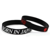 Opaska silikonowa z nadrukiem na rękę Born In Japan Czarna
